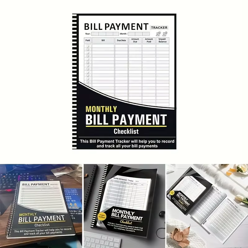 Carnet de planification des factures mensuelles, carnet de planification financière, peut être transporté avec vous pour le bureau et les voyages d'affaires
