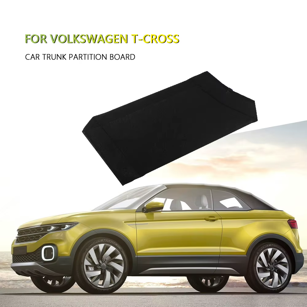 Panneau de séparation de coffre arrière de voiture, organisateur de rangement latéral pour Volkswagen VW t-cross Tcross 2018 2019 2020 2021 2022 2023, accessoires