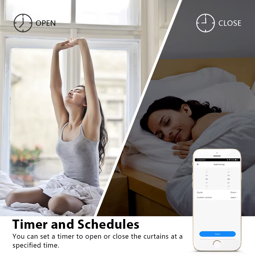 Rideaux électriques, stores, volets roulants, interrupteur connecté, contrôle par application WiFi, compatible avec Smart Life, Alexa, Google Home, Siri
