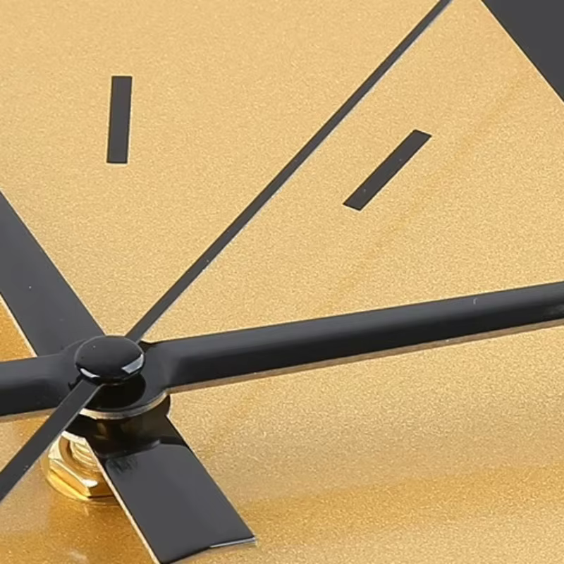 Horloge Murale Créative à Pendule, Grande Horloge Murale en Métal de Luxe pour Cuisine, Décoration Silencieuse pour Salle de Sport, Décoration de Chambre à Coucher