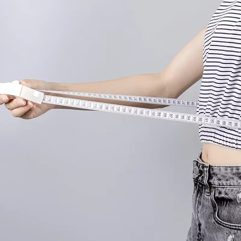 Ruban à mesurer portable en pouces, mini règle souple rétractable, ruban de mesure métrique pour le corps