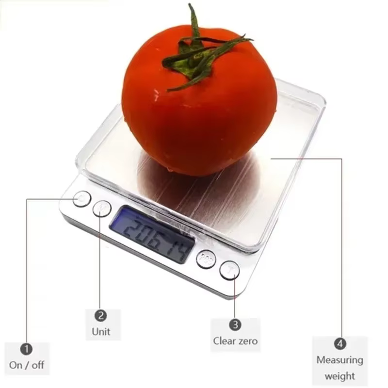 Balance de poids LCD, Balance alimentaire de cuisine, Balance de bijoux, accessoires de cuisine électroniques, mesure du niveau en grammes numérique