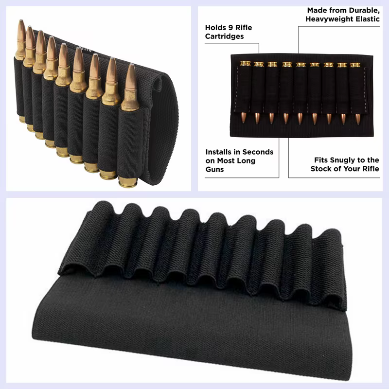 5/7/8/9/14 tours fusil crosse coque porte-munitions 12 jauge fusil coquille Magazine pochette chasse balle Bandolier transporteur