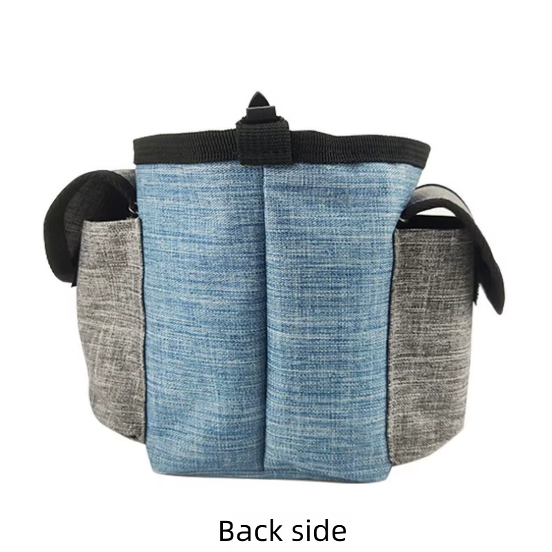 Sac à crottes en tissu imperméable pour chien, poudre anxieuse, transporte facilement des croquettes et des jouets, sac de taille d'entraînement professionnel pour animaux de compagnie, distributeur i