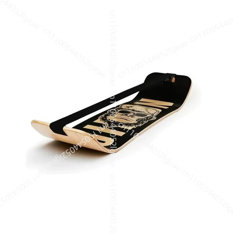 Planche d'équilibre, Planche de yoga en bois, Planche d'équilibre pour l'entraînement de ski et de yoga, Planche à double courbure