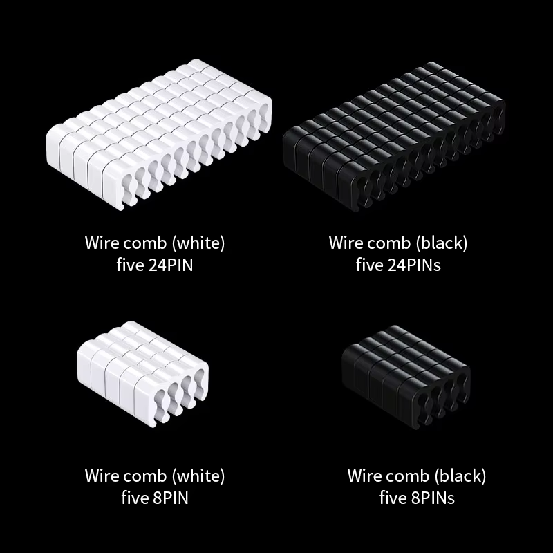 Teucer câble peigne ordinateur alimentation Module câble peigne carte mère 24PIN câble organisateur CPU carte graphique câble serre-câble