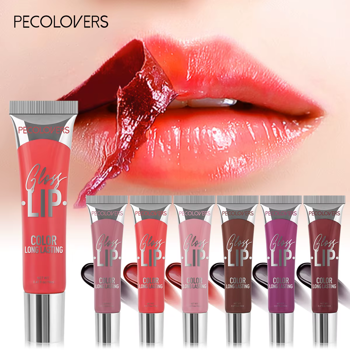 Jules-Gloss liquide à peler pour femme, imperméable, longue durée, tasse antiarina, maquillage hydratant, 6 couleurs