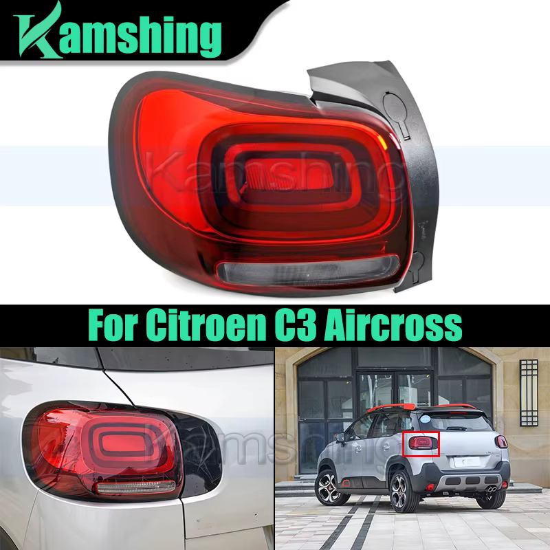 Feu arrière de pare-chocs arrière de voiture pour citroën C3 Aircross, feu de conduite, feu de freinage arrière, feu de recul, lampe d'avertissement