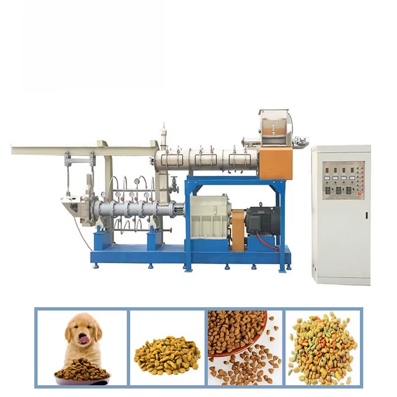 Ligne de production de machines pour aliments secs soufflés pour animaux de compagnie (chiens, chats) et aliments pour poissons