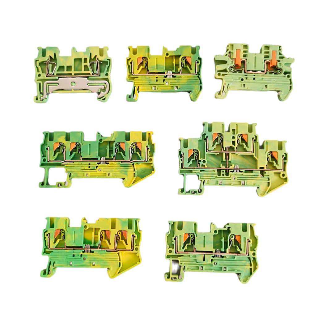 PT2.5/PTTB2.5/PT2.5-TW/PT2.5-QU/PTV2.5-PE, bornier modulaire sur Rail DIN, entrée latérale, connecteur de fil de prise de terre enfichable