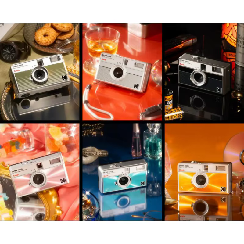 KODAK EKTAR H35 H35N caméra demi-cadre 35mm caméra à Film caméra à Film réutilisable avec caméra à Film Flash en option Film ColorPlus