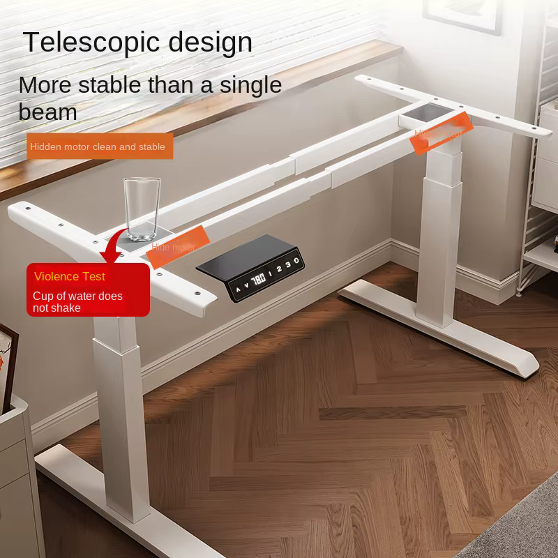 Pieds de table de levage électriques intelligents, moteur unique, double faisceau, bureau d'ordinateur, table d'étude, accessoires de support de jambe