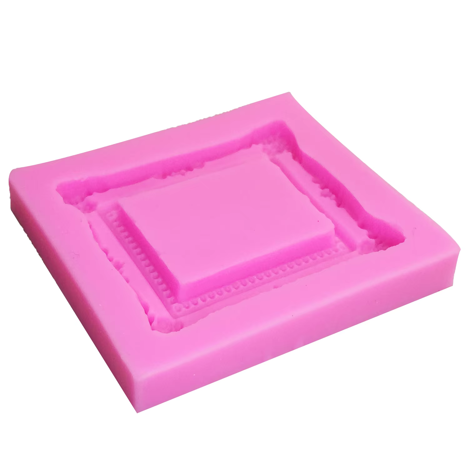Moule en silicone en forme de cadre rétro, outils de décoration de gâteaux, moule à chocolat pour la cuisine, cuisson, bricolage, fondant, mode, M0523