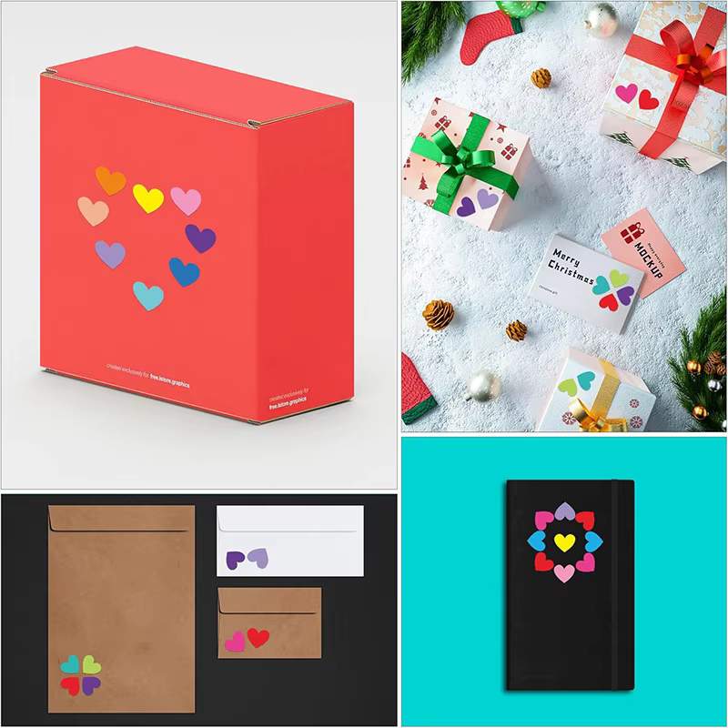 10 feuilles de petits autocollants, 2250 autocollants en forme de cœur, 15 couleurs, autocollants en forme de cœur pour les cadeaux de fête, l'artisanat, le scrapbooking, ensemble d'autocollants