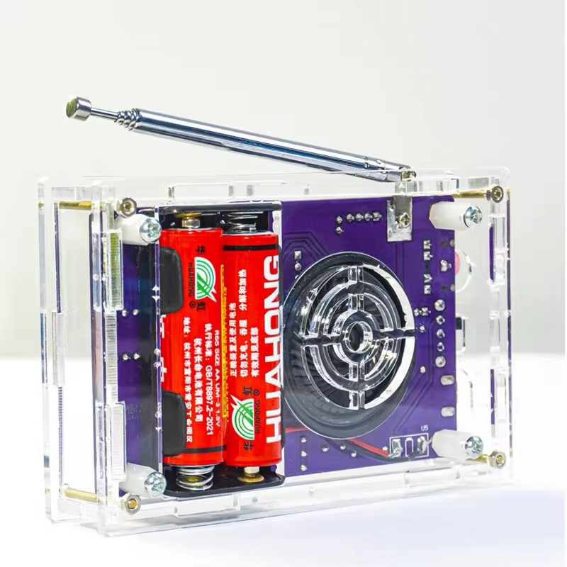 Kit électronique de radio FM à monter soi-même, 87-108 MHz, fréquence réglable, affichage numérique, projet de soudure, pratique de soudure, RDA5807S