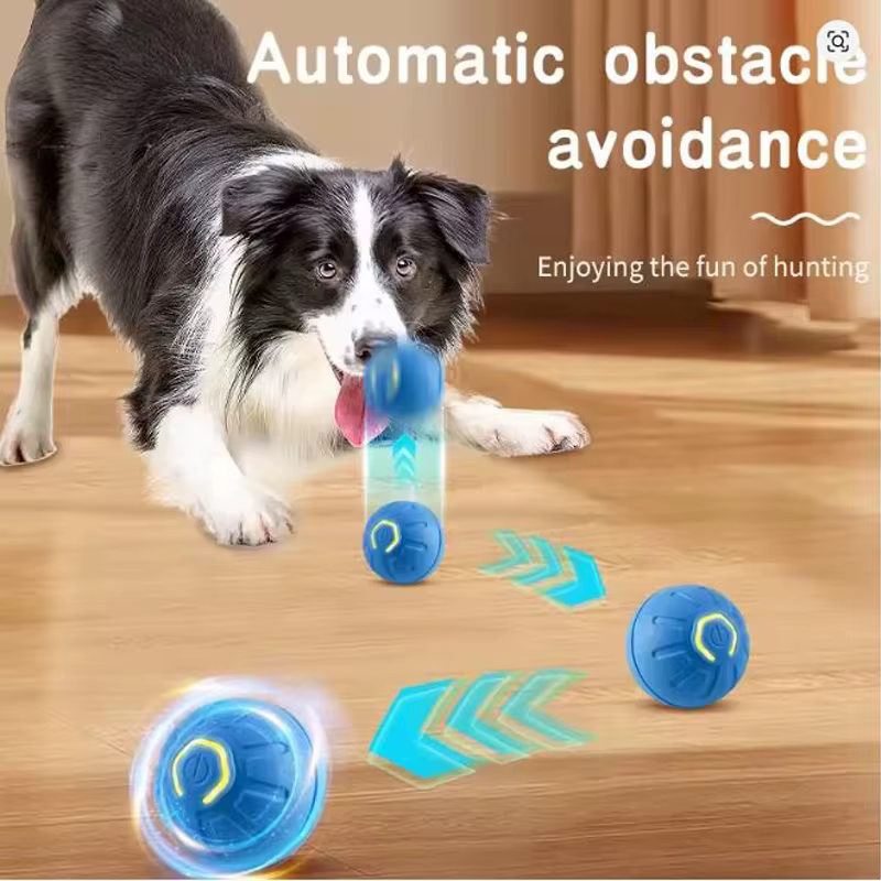 Boule de jouet intelligente pour animaux de compagnie, jouet interactif électronique pour animaux de compagnie, boule mobile USB pour chiot, rebond mobile automatique, cadeau, produits pour chats.