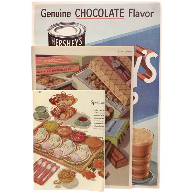 Kit de Collage esthétique mural rétro de pain gastronomique, 13 feuilles d'images, affiches décoratives d'art mural créatif, affiche tendance pour filles d'université