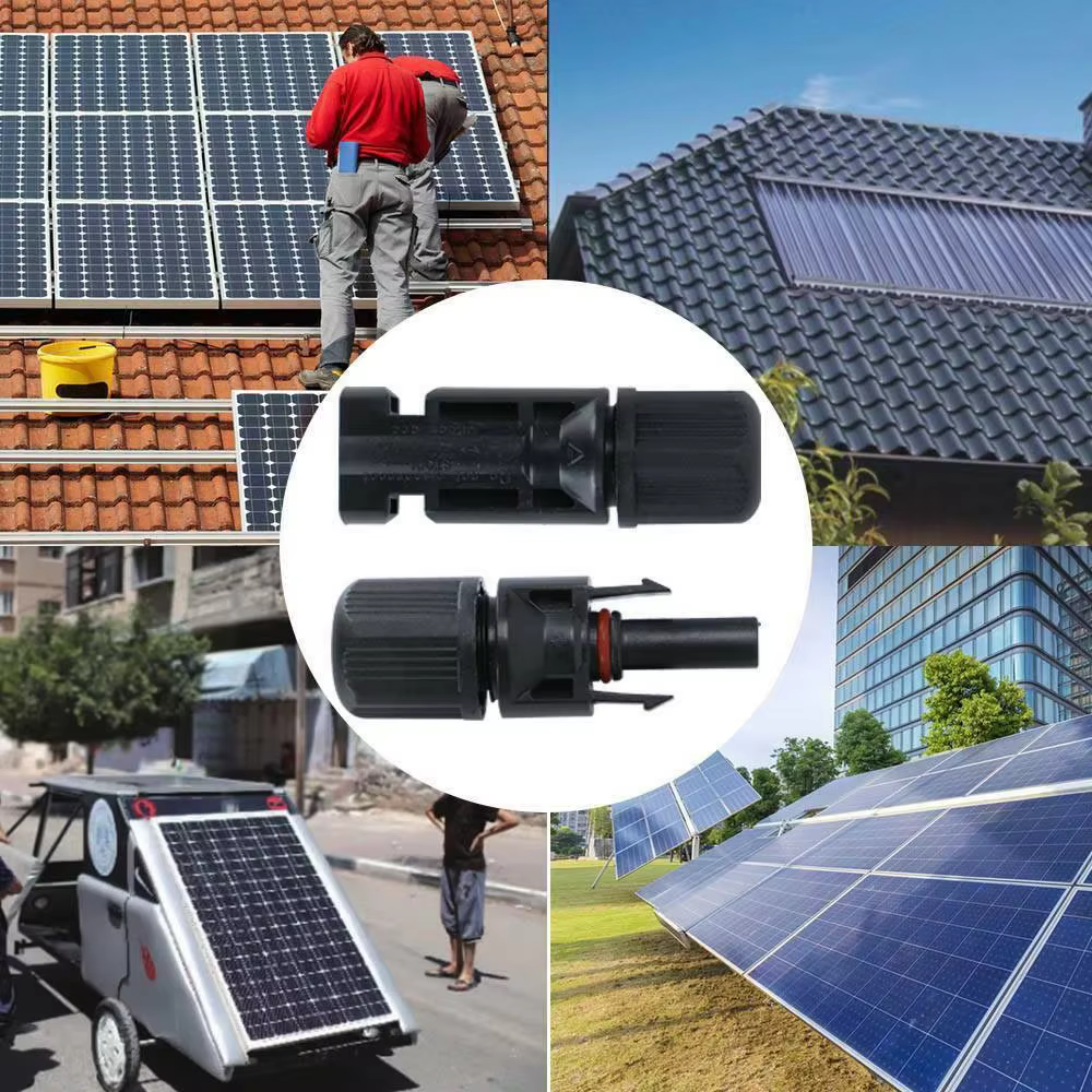 Ensemble d'outils de sertissage solaire, Kit de connecteurs solaires photovoltaïques, connecteurs Solor de panneau 1000V 30A pour câble PV/MC 2.5/4/6 mm2
