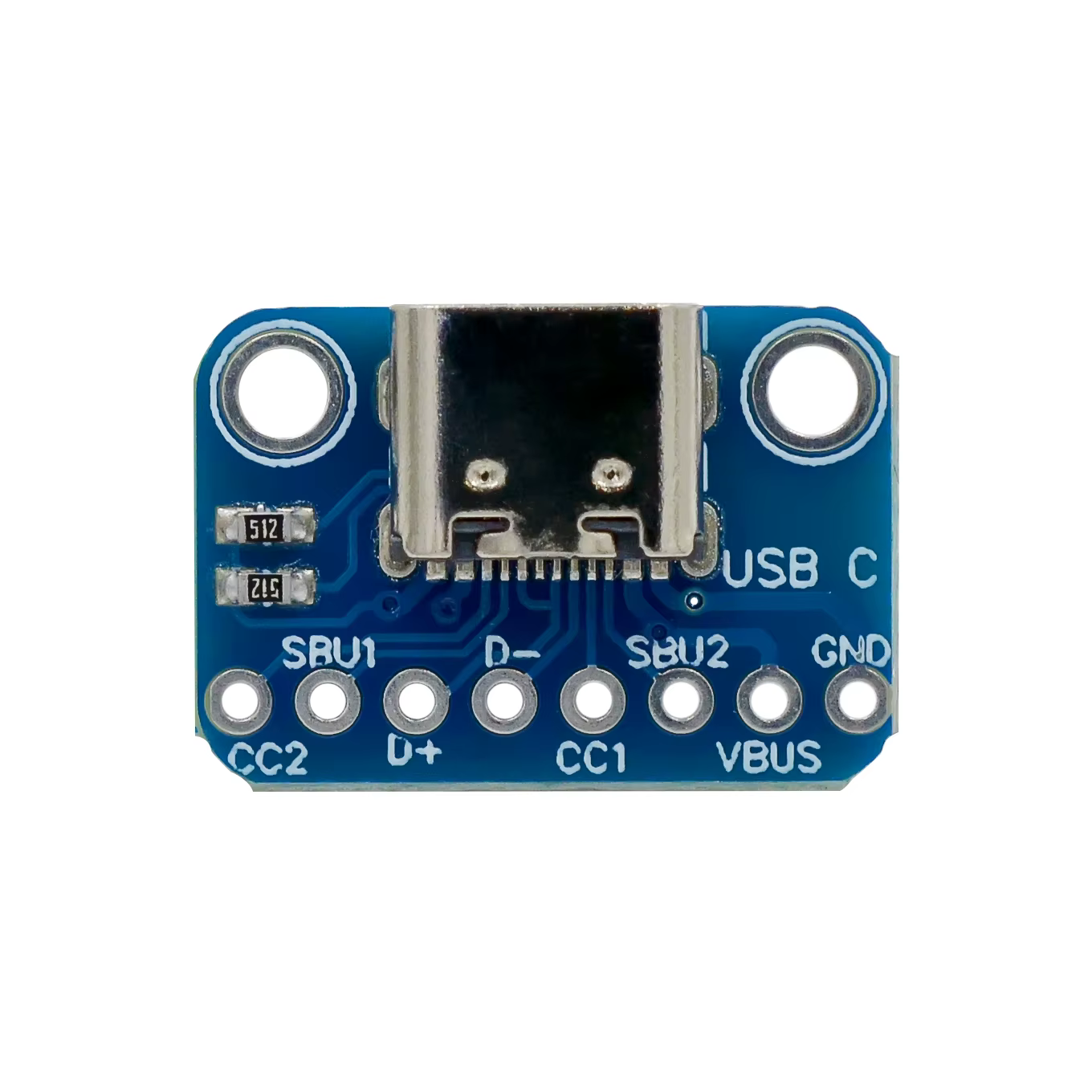 Carte de conversion USB TYPE-C 2.54MM CC1 CC2 5.1K, connexion de résistance rétractable