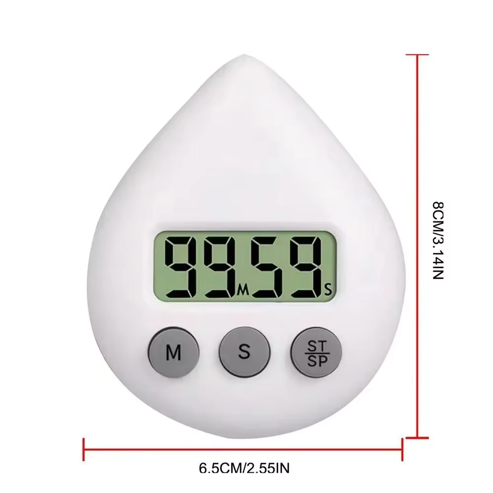 Minuterie étanche goutte d'eau, douche résistante aux éclaboussures, Type ventouse, horloge numérique de salle de bain, accessoires de cuisine à domicile