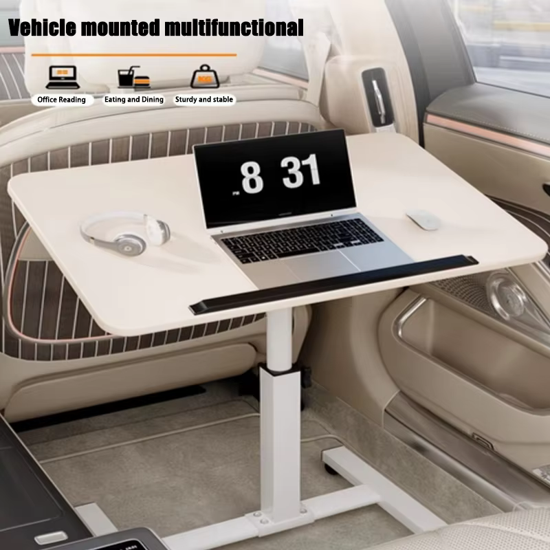 Petite Table montée sur voiture avec Table à manger pliable, Table multifonctionnelle avant et arrière pour siège passager, bureau de voiture