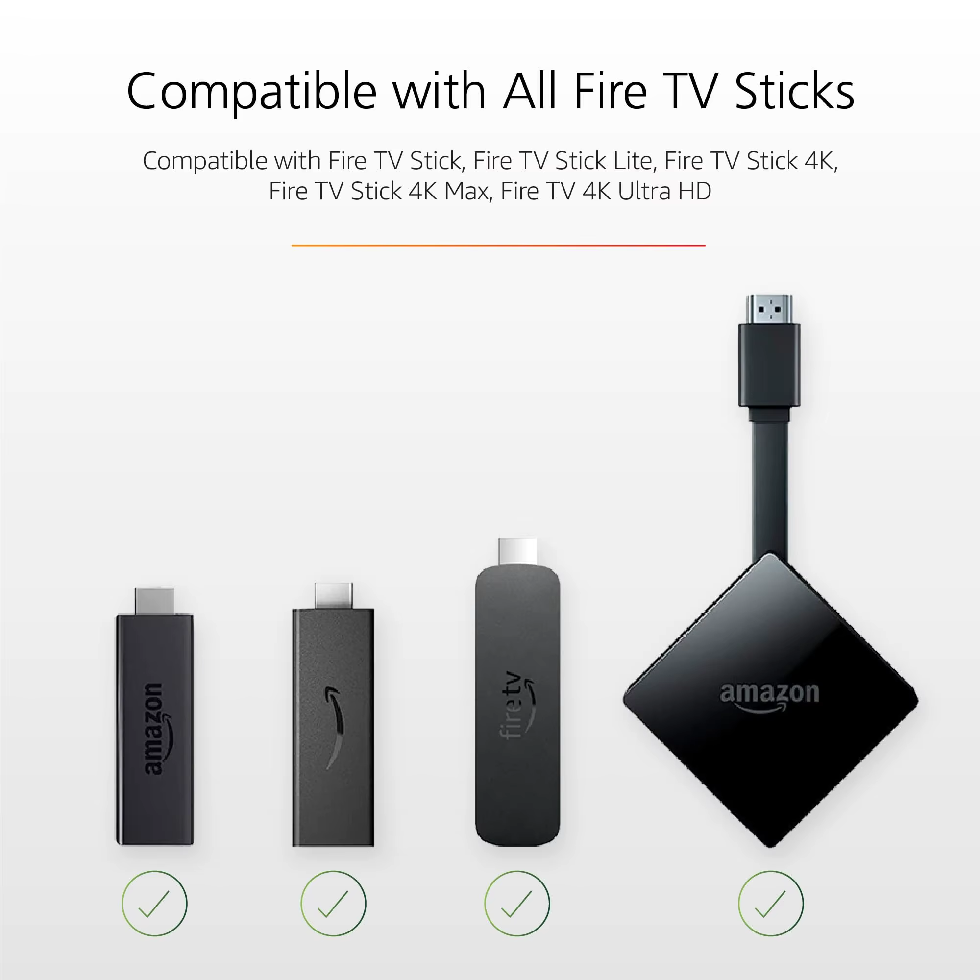 Adaptateur de câble d'alimentation pour AMZ Fire TV Stick, alimente directement le Fire TV Stick via le port USB du téléviseur (Élimine la nécessité d'un adaptateur secteur)