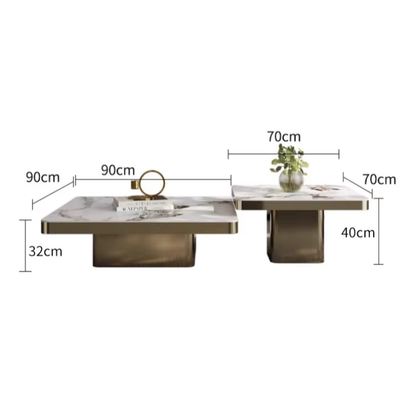 Table basse italienne Unique, Design de luxe, organisateur de Table basse esthétique au sol, couverture rigide, Mesa Centro, meubles de Salon de maison