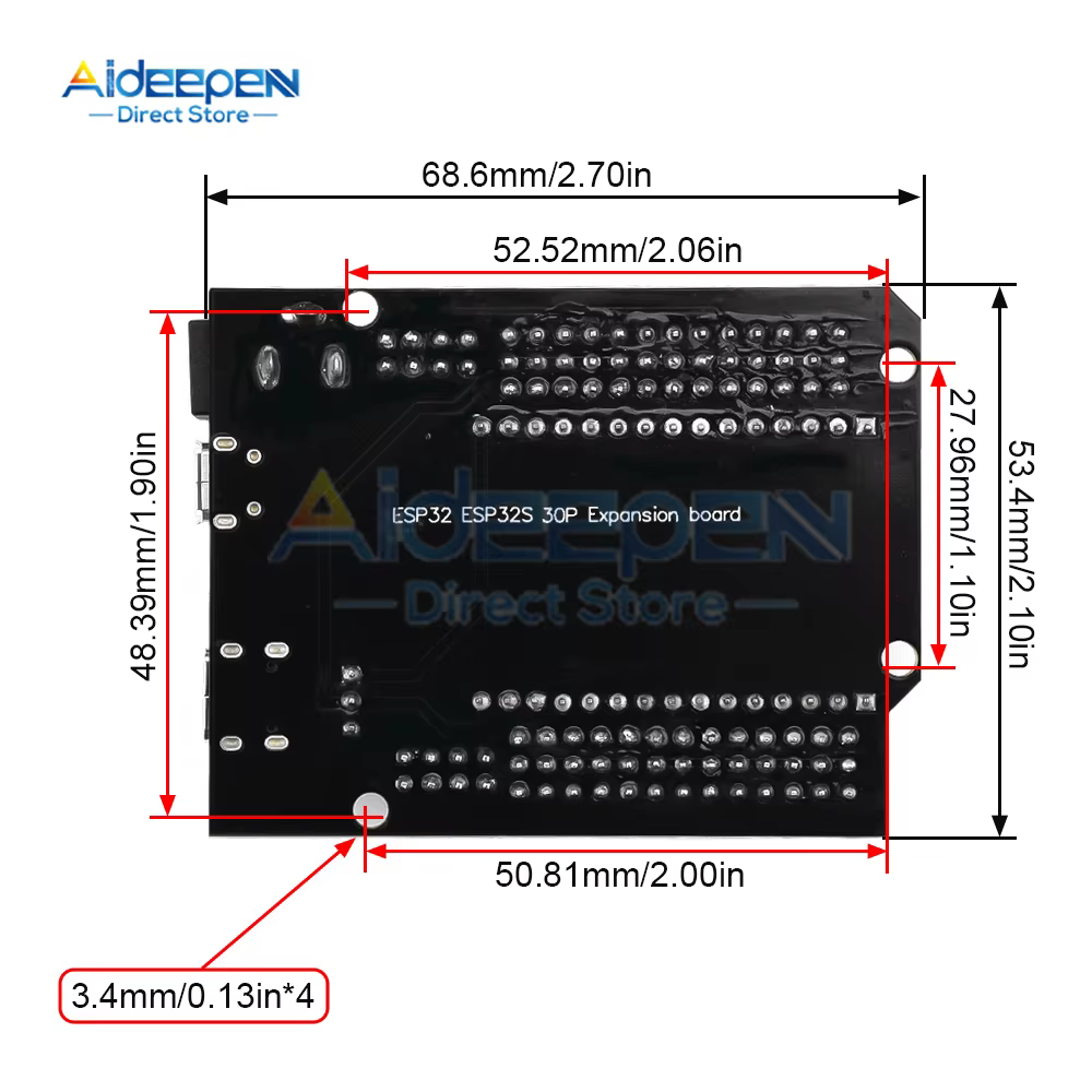 ESP32 DEVKIT V1 panneau d'alimentation ESP32 30P carte d'alimentation 2.4 GHz WIFI + CPU double cœur Compatible Bluetooth faible consommation d'énergie