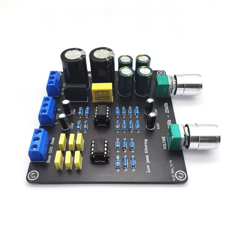 -A32M 2X 59Hz-234Hz filtre passe-bas carte croisée Super basse AC9V-12V double Point croisé NE5532 réglable en continu