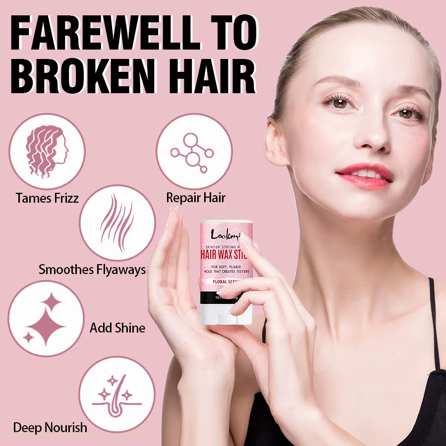 Bâtons de cire coiffants pour femmes et enfants, cire solide lisse Anti-frisottis, produits de finition longue durée pour perruque naturelle et cheveux cassés