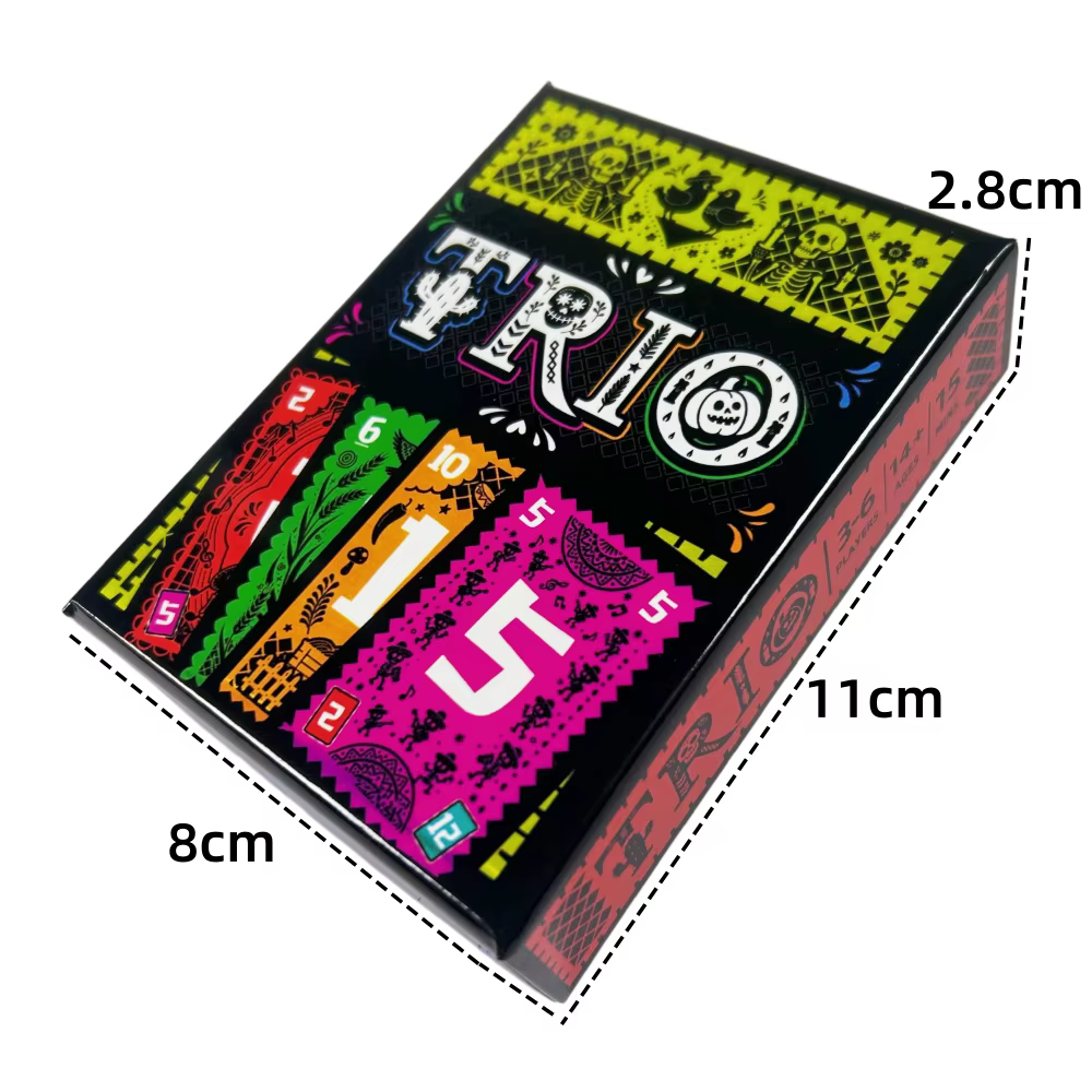 Jeu de société TRIO Cards, amusant pour les fêtes en famille et entre amis, jeu de société pour 3 à 6 joueurs, cartes à jouer pour le divertissement