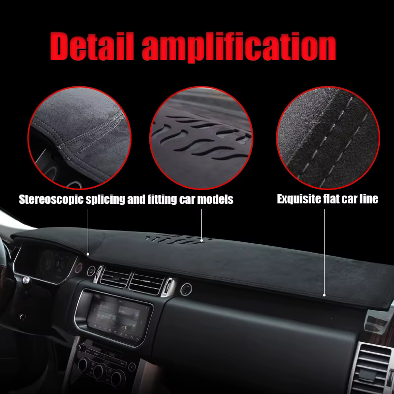 Couverture de tableau de bord de voiture pour Dacia Renault Sandero II 2012 LHD RHD tapis de tableau de bord pare-soleil Anti-UV tapis accessoires de voiture tapis de tableau de bord antidérapant