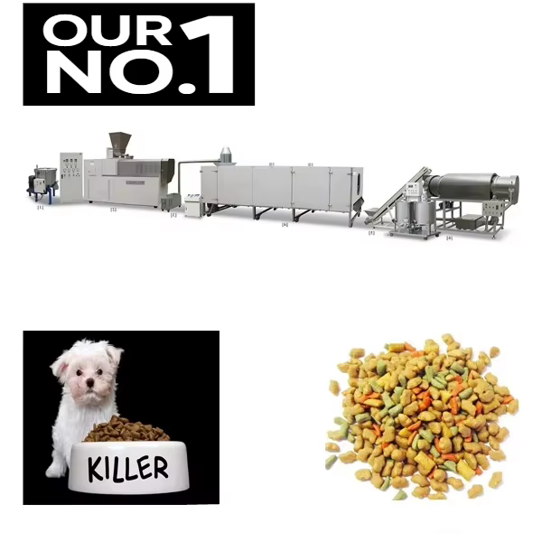 Extrudeuse de granulateur de chat de chien de Kibble de Support professionnel Direct d'usine faisant la ligne de Production de nourriture d'animal familier de Machine
