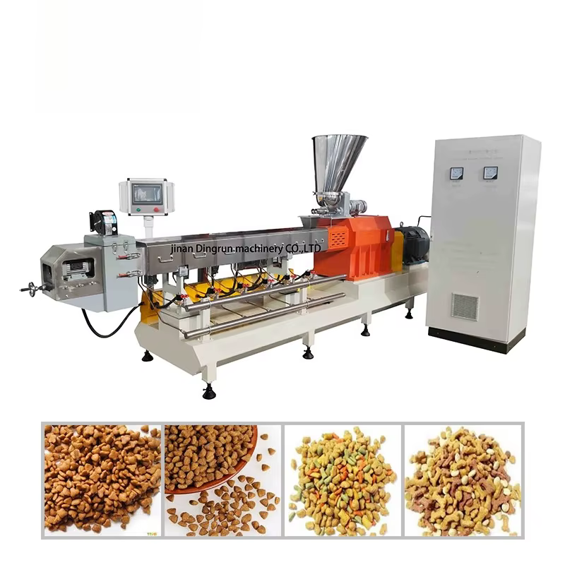 Ligne de production de machines pour aliments secs soufflés pour animaux de compagnie (chiens, chats) et aliments pour poissons