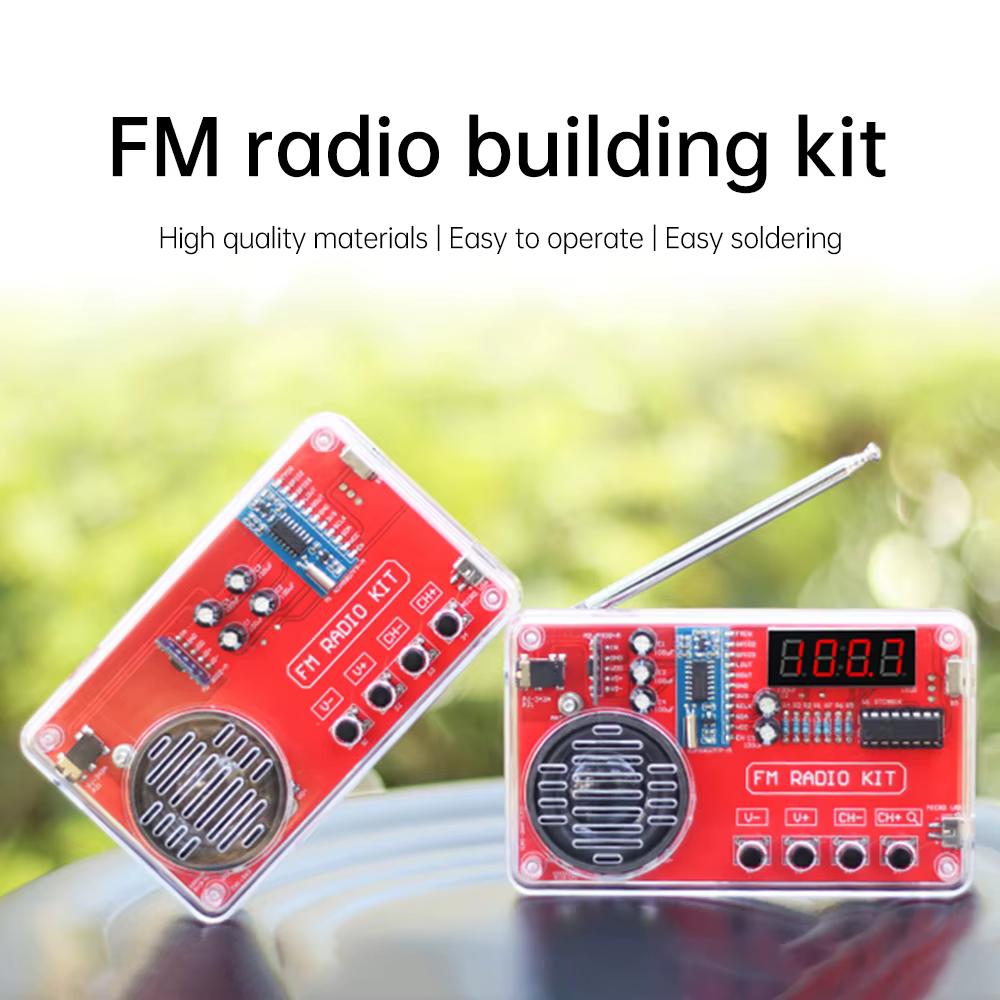 Kit de Radio FM à monter soi-même, 50 ~ 108MHz, fréquence réglable, écran Radio, affichage numérique, récepteur Radio sans fil multifonction