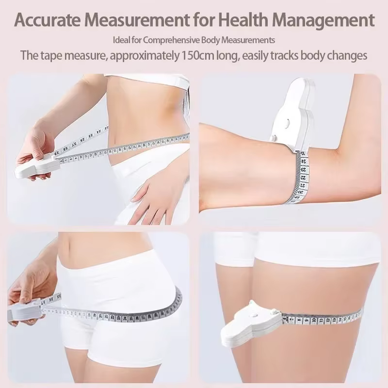 Ruban à mesurer portable en pouces, mini règle souple rétractable, ruban de mesure métrique pour le corps