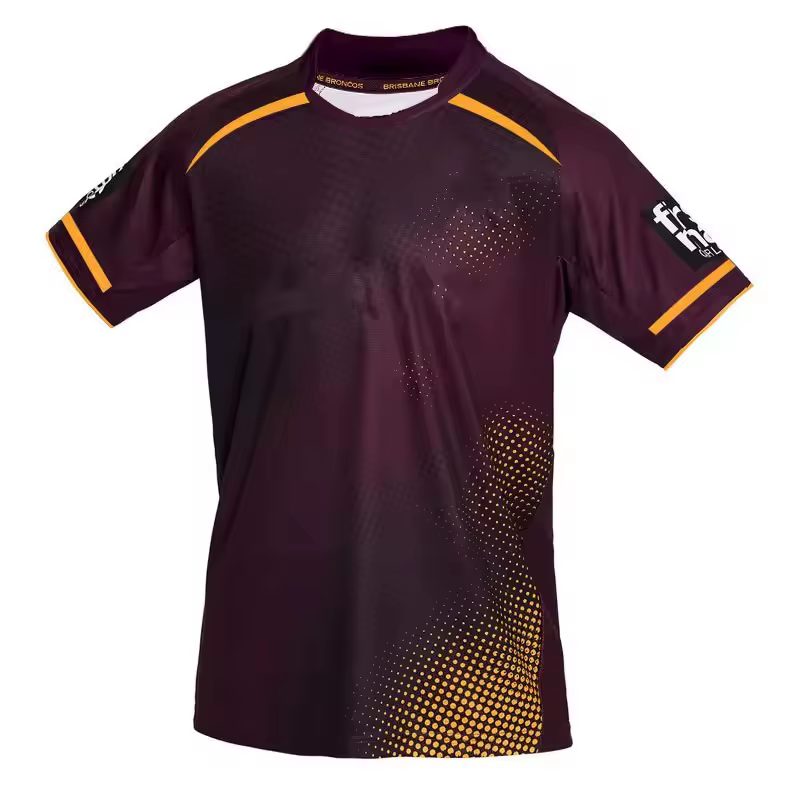 Maillot de rugby domicile/extérieur/entraînement des Broncos 2026 - Taille homme : S-7XL, Taille enfant : 16-26 - Confortable, respirant, qualité parfaite !