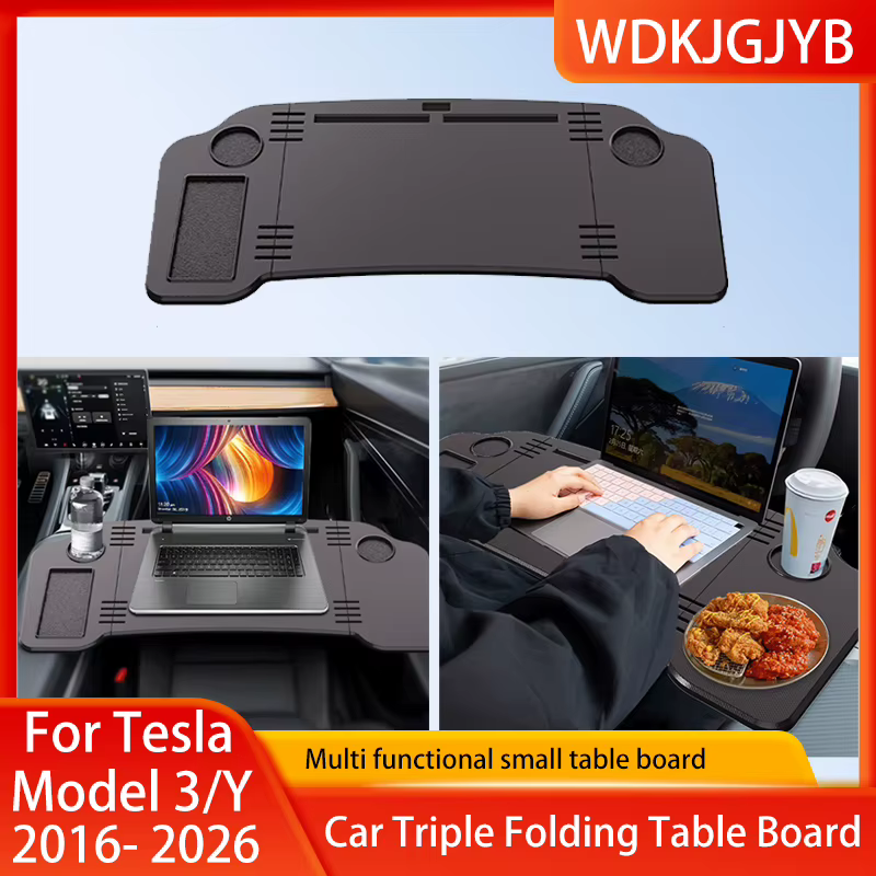 Pour Tesla modèle 3Y Highland Juniper voiture monté Table conseil multifonctionnel ordinateur bureau Table à manger pliante petite Table conseil