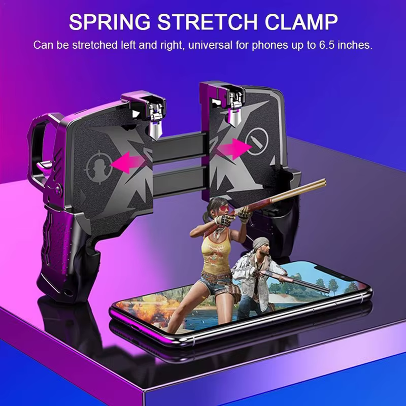 Déclencheur gratuit Fire PUBG contrôleur pour téléphone portable manette de jeu Joystick Android iPhone contrôle tapis de jeu Mobile Pugb Smartphone commande