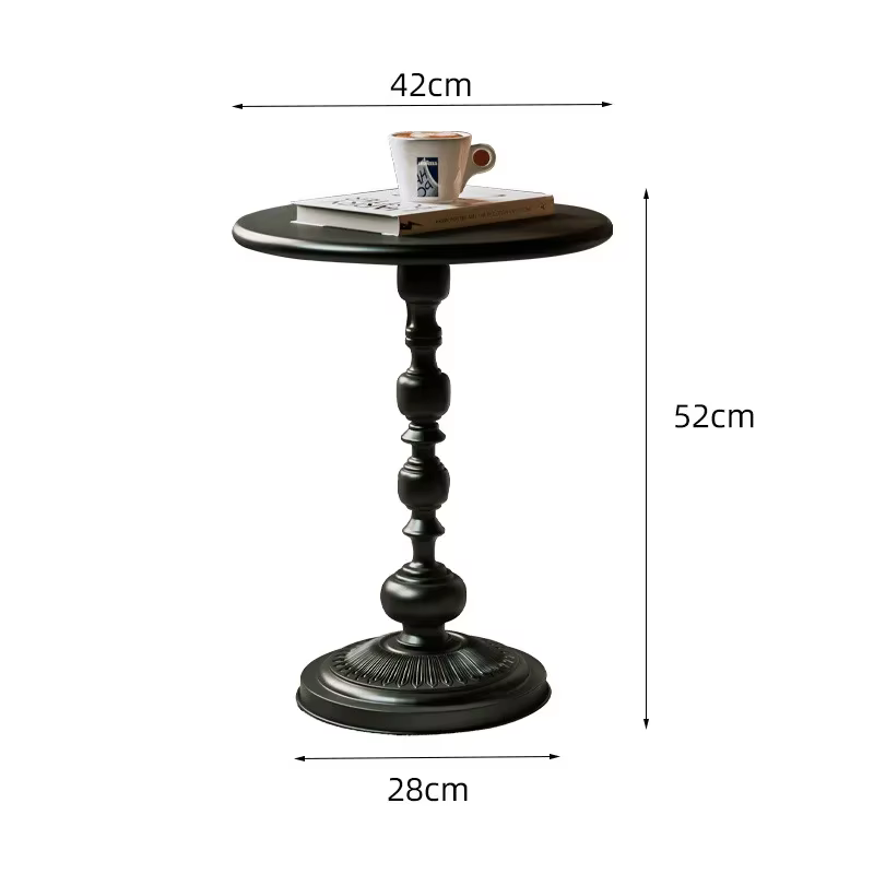 Petite Table ronde en fer nordique, rétro, pour salon, café, canapé Mobile créatif, Mini Table de chevet, meubles de maison