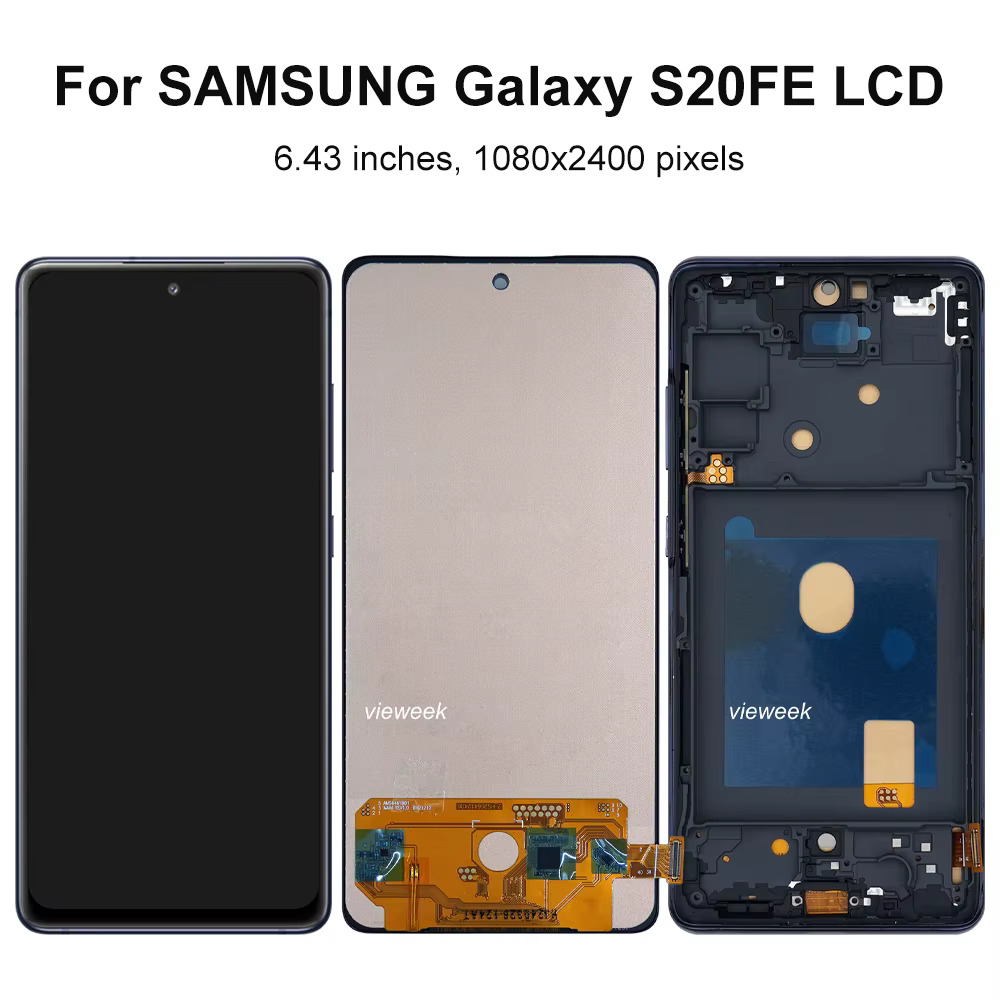 Écran LCD TFT 5G avec cadre pour Samsung Galaxy S20 FE G780F G781B, écran tactile numérique, assemblage de remplacement