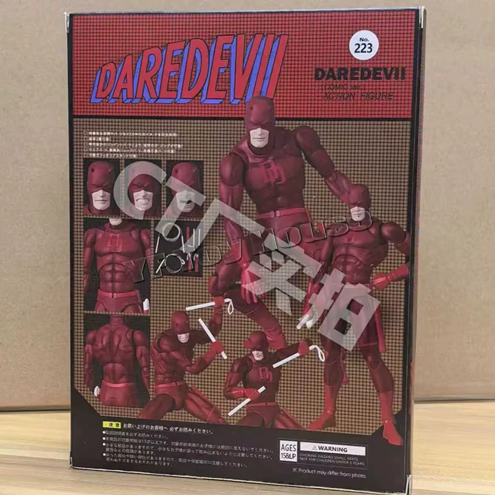 En stock, figurine d'action Ct Toys Daredevil Black 999 Red Mafex 223, figurine de bande dessinée, figurine d'anime, modèle de collection, figurine personnalisée, cadeau