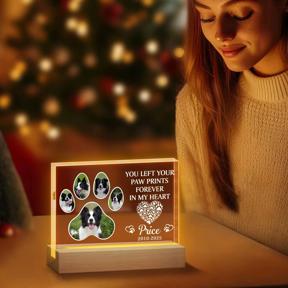 Cadre photo personnalisé pour animaux de compagnie, plusieurs photos, Message en feutre cardiaque, cadeau attentionné pour les propriétaires de chiens pour répondre aux souvenirs d'animaux pour toujou