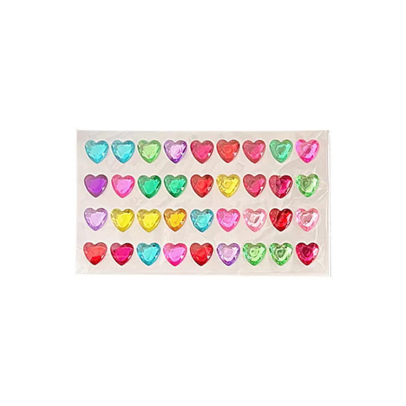 Autocollants 3D stéréoscopiques en forme de cœur pour scrapbooking, fournitures de récompense pour enfants