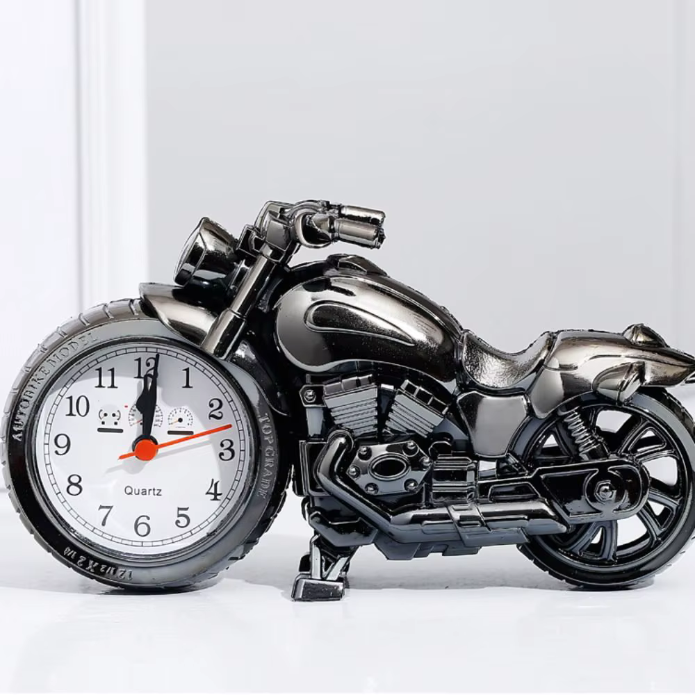 Réveil de moto polyvalent, ornement de moto, horloge numérique arabe créative, simplicité moderne