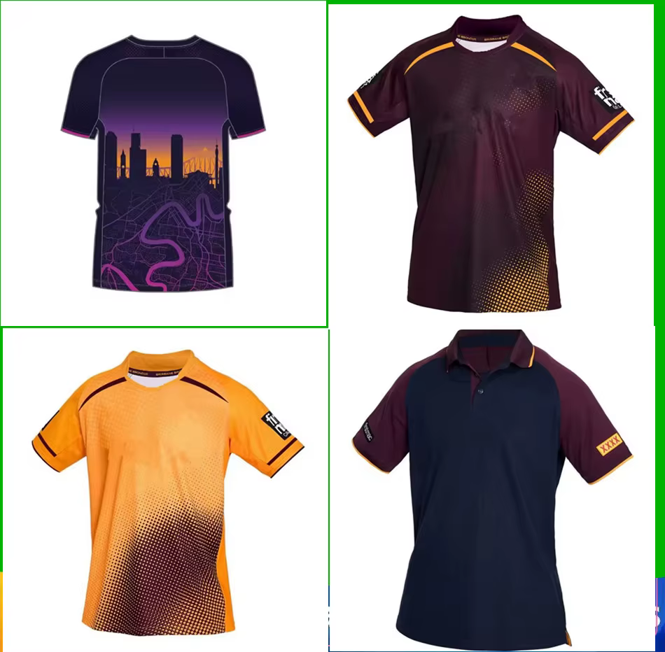 Maillot de rugby domicile/extérieur/entraînement des Broncos 2026 - Taille homme : S-7XL, Taille enfant : 16-26 - Confortable, respirant, qualité parfaite !
