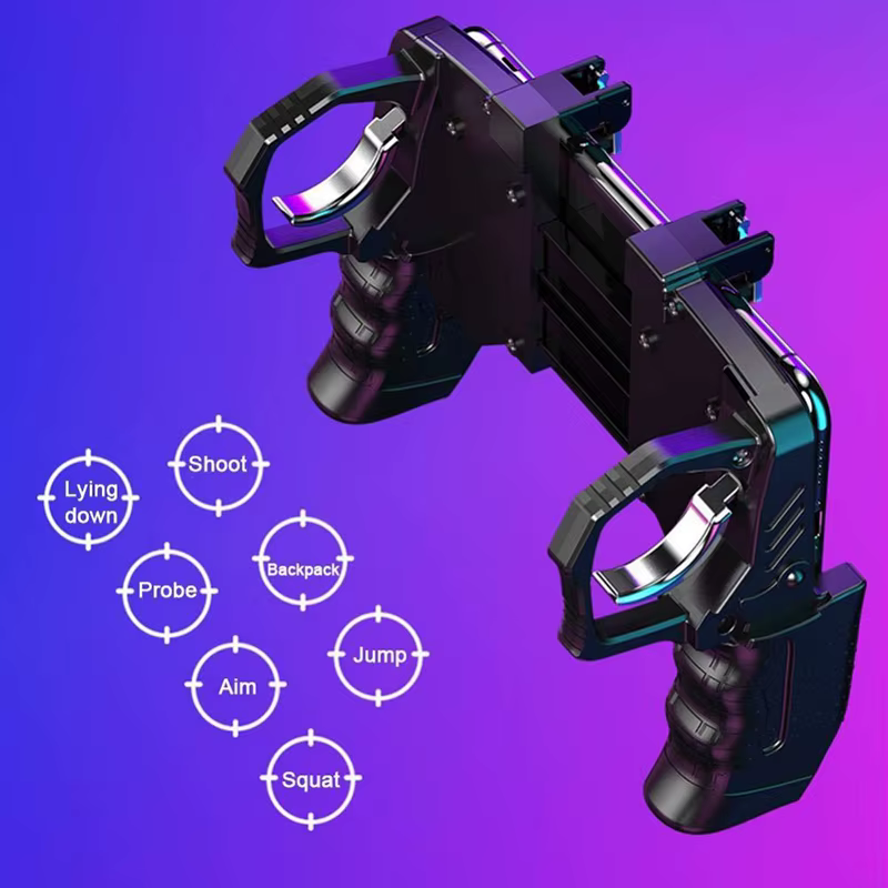 Déclencheur gratuit Fire PUBG contrôleur pour téléphone portable manette de jeu Joystick Android iPhone contrôle tapis de jeu Mobile Pugb Smartphone commande