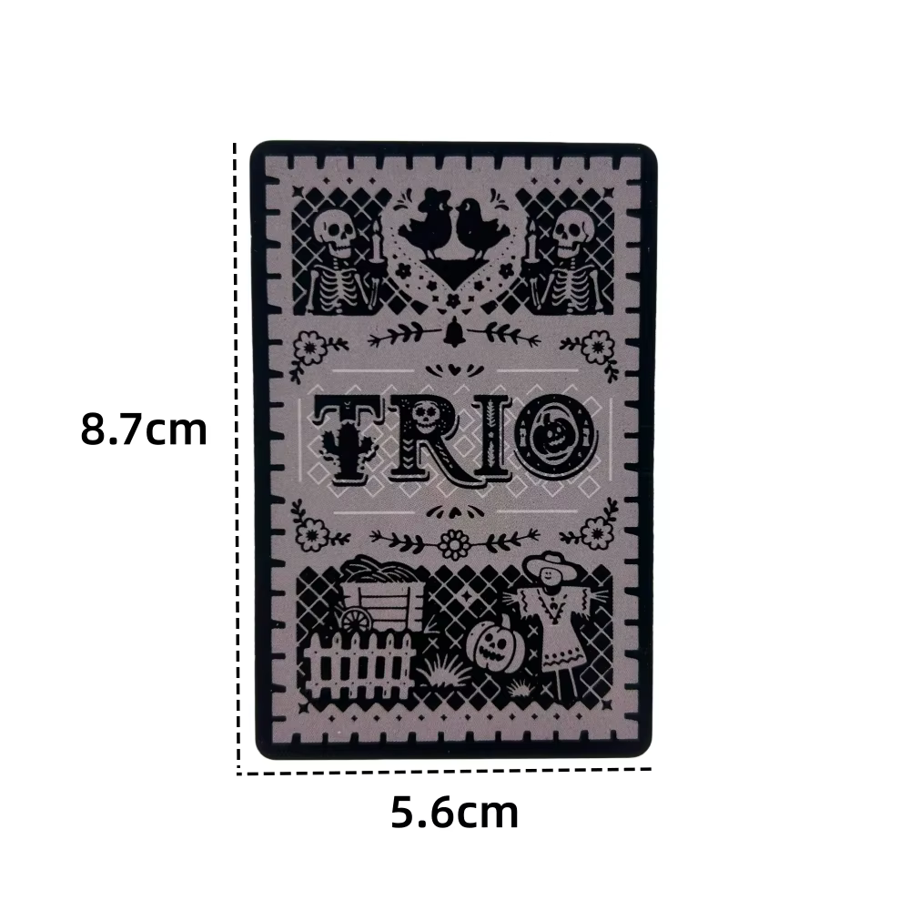 Jeu de société TRIO Cards, amusant pour les fêtes en famille et entre amis, jeu de société pour 3 à 6 joueurs, cartes à jouer pour le divertissement