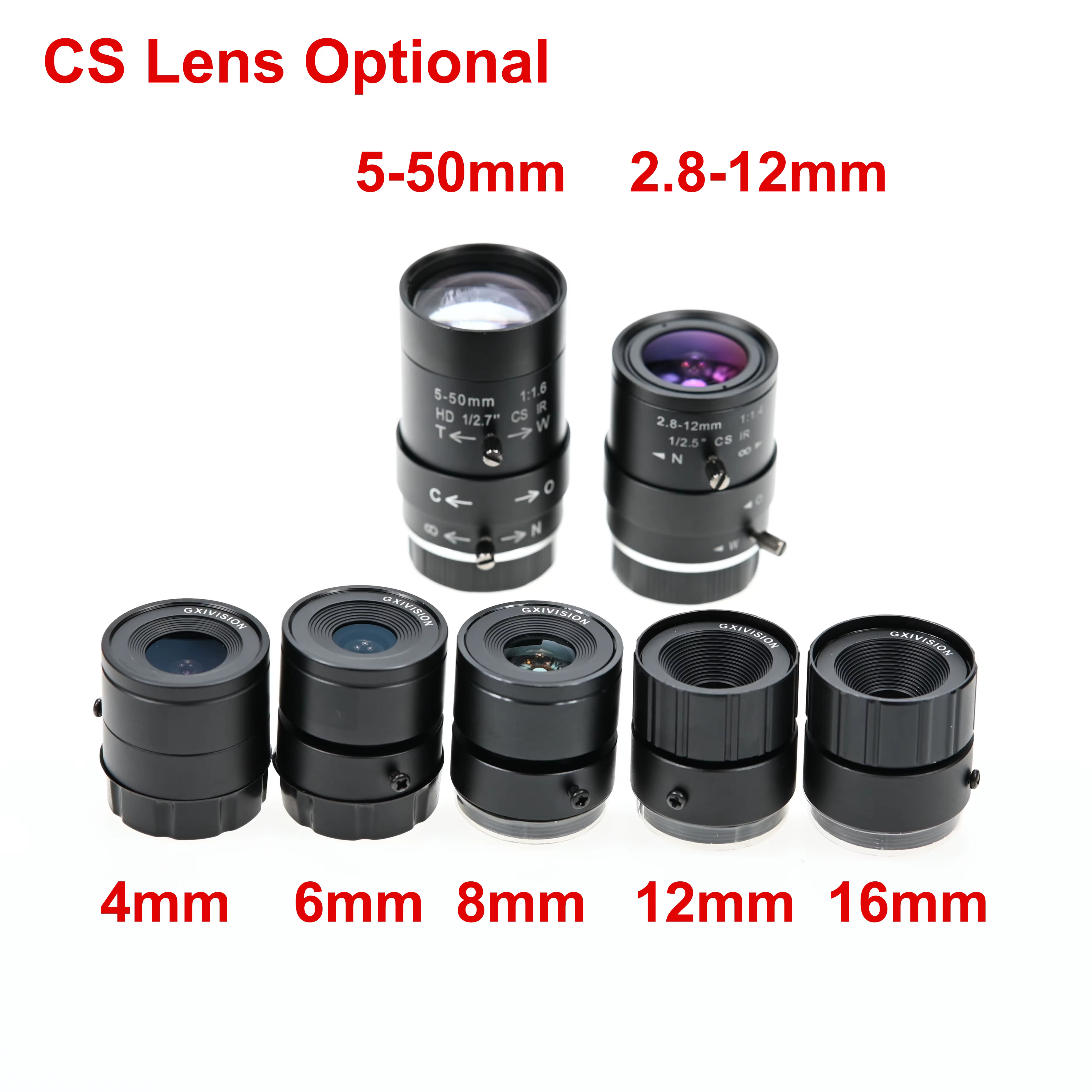 GXIVISION 60FPS 2MP caméra à obturateur Global pilote USB gratuit, Monochrome, 1600x1200, avec objectif CS, Webca de Capture à taux d'image élevé