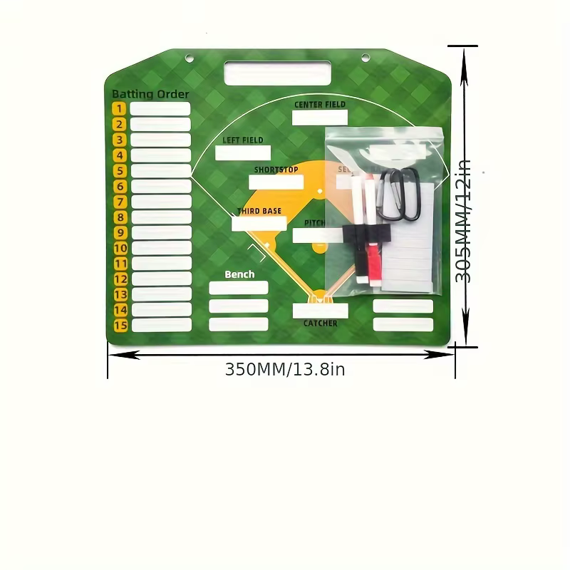 Planche d'Entraînement de Baseball Effaçable, Accessoire de Démonstration pour Match, 1 Pièce